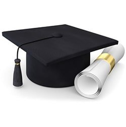 Chapeau de cérémonie de remise de diplômes